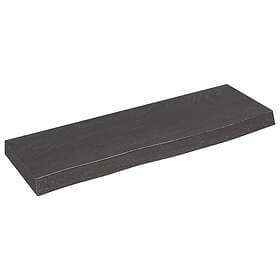 vidaXL Bordsskiva mörkgrå 60x20x4 cm behandlad massiv ek 363762