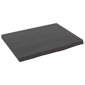 vidaXL Dark Grey Solid Oak Tabletop 40x30x2 cm 363746