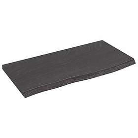 vidaXL Table Top Dark Grey 60x30x2 cm Treated Solid Oak 363764