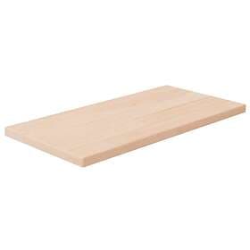 vidaXL Hyllplan 40x20x1.5 cm obehandlad massiv ek 342920