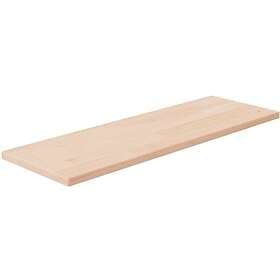 vidaXL Hyllplan 60x20x1.5 cm obehandlad massiv ek 342921