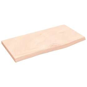 vidaXL Hyllplan 60x30x4 cm obehandlad massiv ek 363525