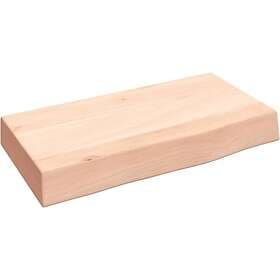 vidaXL Hyllplan 40x20x6 cm obehandlad massiv ek 363505