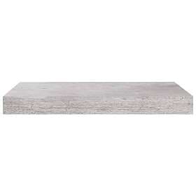 vidaXL Floating Wall Shelves 4 pcs Concrete Grey 40x23x3.8 cm MDF 326593