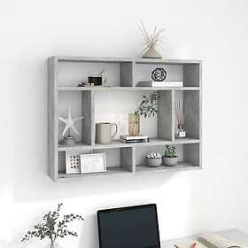 vidaXL Wall Shelf Concrete Grey 75x16x55 cm Engineered Wood 803006