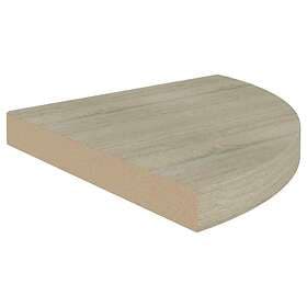 vidaXL Svävande hörnhyllor 2 st ek 35x35x3.8 cm MDF 323926