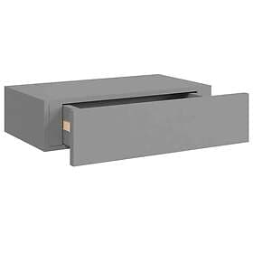 vidaXL Väggmonterad låda svart 40x23.5x10 cm MDF 330245