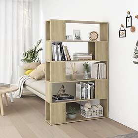 vidaXL Bokhylla/Rumsavdelare sonoma-ek 100x24x155 cm konstruerat trä 809200