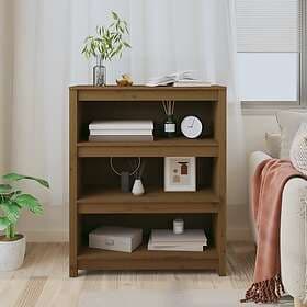 vidaXL Bokhylla honungsbrun 80x35x97 cm massiv furu 821682