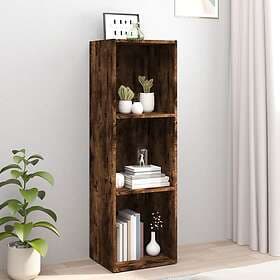 vidaXL Bokhylla/tv-bänk rökfärgad ek 36x30x114 cm konstruerat trä 826655