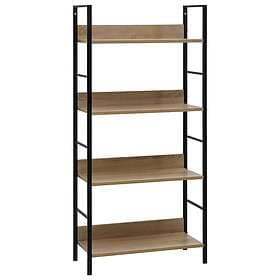 vidaXL Bokhylla 4 hyllplan ek 60x27.6x124.5 cm spånskiva 288223