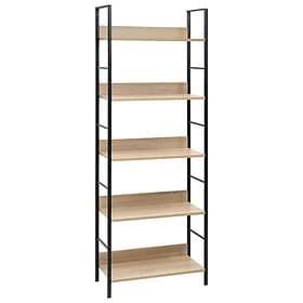 vidaXL Bokhylla 5 hyllor ek 60x27.6x158.5 cm spånskiva 288227