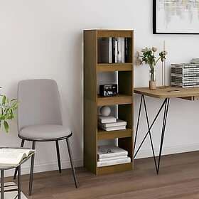 vidaXL Bokhylla/Rumsavdelare honungsbrun 40x30x135.5 cm furu 808146