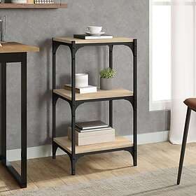 vidaXL Bokhylla sonoma-ek 40x33x70.5 cm konstruerat trä och stål 819308