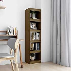 vidaXL Bokhylla/rumsavdelare honungsbrun 40x30x167.5 cm massiv furu 808151