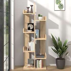 vidaXL Bokhylla Sonoma Oak 48x25.5x140 cm Chipboard 808912