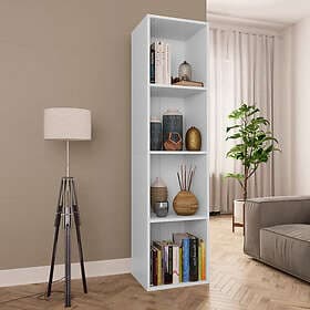 vidaXL Bokhylla/tv-bänk white 36x30x143 cm engineered wood 800144