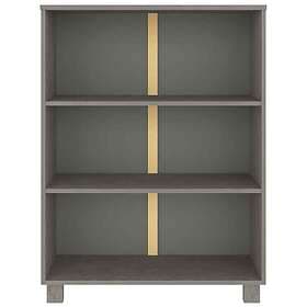 vidaXL HAMAR Bookcase light grey 85x35x112 cm solid pine 340487