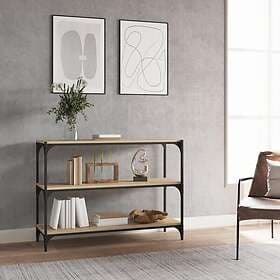 vidaXL Bokhylla sonoma-ek 100x33x70.5 cm konstruerat trä och stål 819353