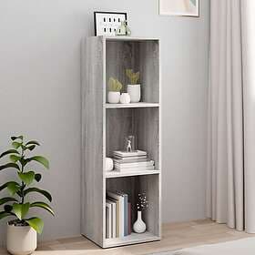 vidaXL Bokhylla/tv-bänk grå sonoma 36x30x114 cm konstruerat trä 826656