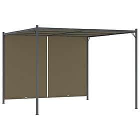 vidaXL Garden Pergola 3x3m Retractable Roof 180g/m²