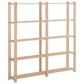 vidaXL Lagerhylla 5 hyllplan 170x28.5x170 cm Solid Fir 327319