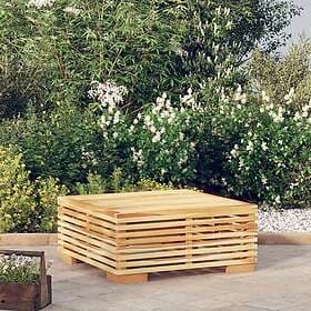 vidaXL Soffbord för trädgården 69.5x69.5x31 cm massiv teak 319162