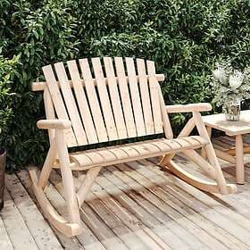 vidaXL Garden Bench Swing 2-Seater 123x96x102 cm Solid Fir Wood 363349