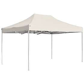 vidaXL Pavilion 4.5x3m Cream White Aluminum