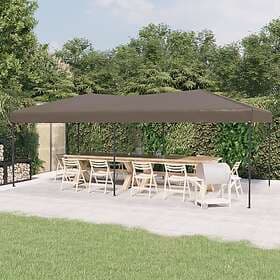 vidaXL Hopfällbart partytält taupe 3x6 m 93540