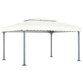 vidaXL Pavilion 400x300cm cream white aluminum