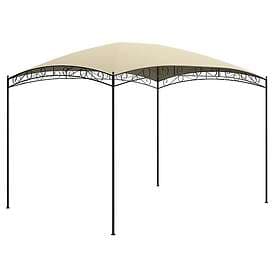 vidaXL Paviljong 3x4x2.65 m gräddvit 180g/m² 313909