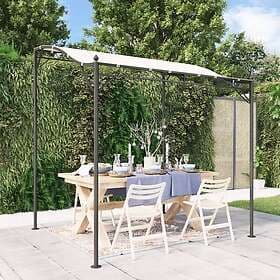 vidaXL Pavilion 2x2.3m cream white fabric steel