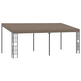 vidaXL Väggmonterad paviljong 6x3 m taupe tyg 312262
