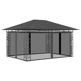 vidaXL Pavilion with mosquito net 4x3m Anthracite
