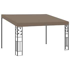 vidaXL Wall-mounted Pavilion 4x3x2.5m Taupe