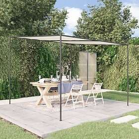 vidaXL Pavilion 3x3m white steel fabric 180g/m²