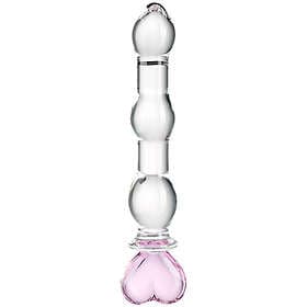Baseks Heart Beaded Glasdildo