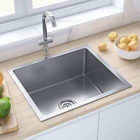 vidaXL Handgjord Kitchen Sink Stainless Steel 51502
