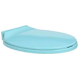 vidaXL Toilet Seat Soft Close Green Oval 145824