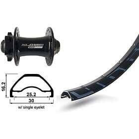 XLC Rodi Ready 25 Evo 27.5´´ 6b Disc Mtb Front Wheel Svart 15 x 100 mm