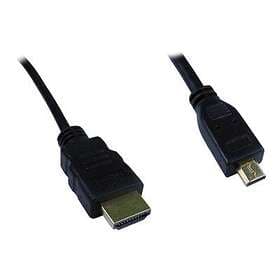 Cables Direct HDMI - HDMI Micro High Speed with Ethernet 1.8m