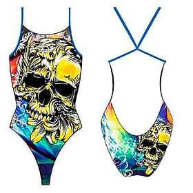 Turbo Hibiscus Pro Racer Thin Strap Swimsuit (Women's)