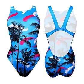 Turbo Blue Palm Swimsuit (Women's)