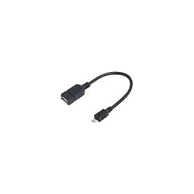 LogiLink USB-kabel USB till Micro-USB Typ B 20 cm