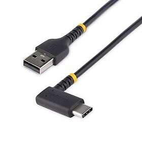 Durable StarTech.com 6in (15cm) USB A to C Charging Cable Right Angle, Heavy Dut