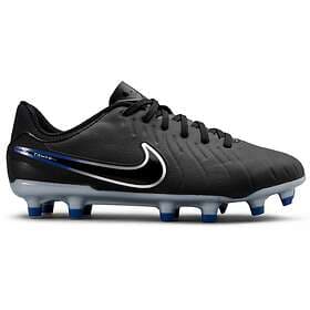 Nike Boys Legend 10 Academy Football Shoe Black Chrome Hyper Royal UK