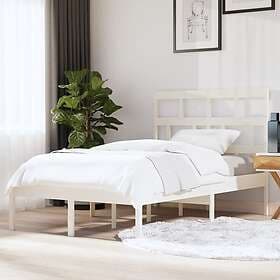 vidaXL Bed Frame vit massiv furu 120x200 cm 3101214