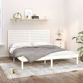 vidaXL Bed Frame vit massivt trä 200x200 cm 3104629