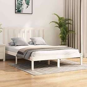 vidaXL Bed Frame vit massiv furu 140x200 cm 3105161